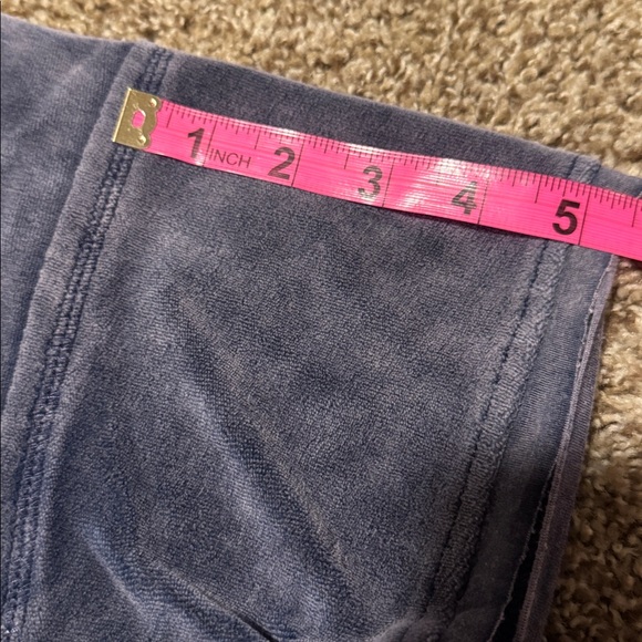 Umgee light grayish blue velour short sleeve top w/side slits (XL) - EUC! - Picture 6 of 10